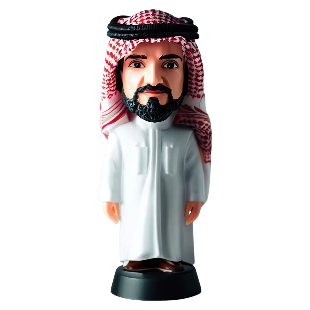 Facial Naive Realistic Series Arabian Clothing Men's Custom Bobblehead