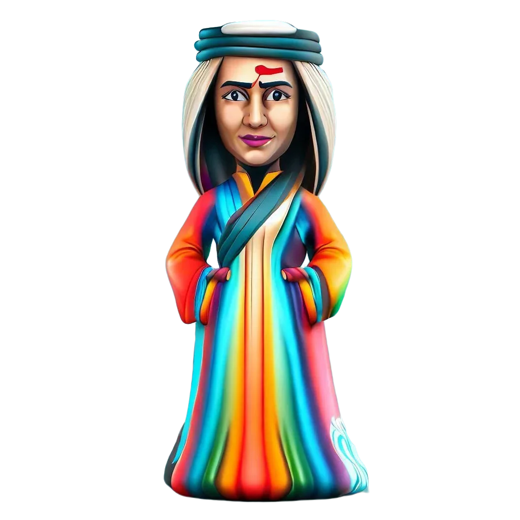 Face Cartoon Series Arabian Costume Ladies Custom Bobblehead Doll Arab face-cartoon-series-arabian-costume-ladies-custom-bobblehead-doll-arab