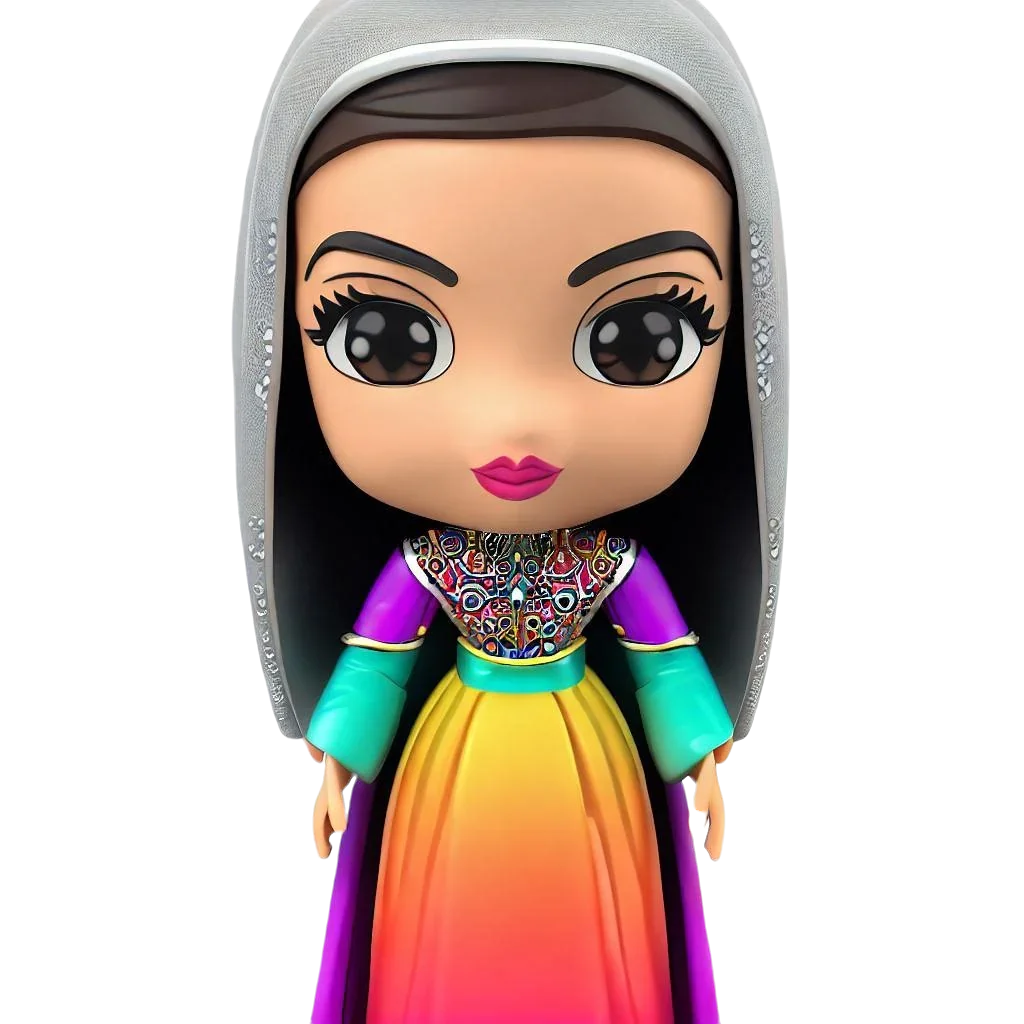Face Cartoon Series Arabian Costume Ladies Custom Bobblehead Doll Arab face-cartoon-series-arabian-costume-ladies-custom-bobblehead-doll-arab