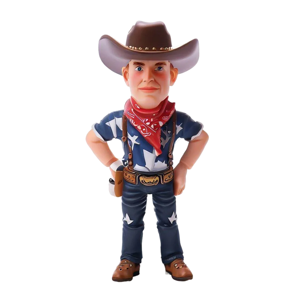 Halloween Cowboy Series 1 Custom Bobblehead Figure with Engraved Text