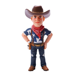 Halloween Cowboy Series 1 Custom Bobblehead Figure with Engraved Text