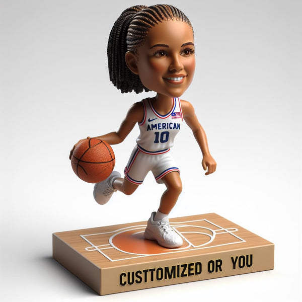 Women's Basketball Player A Custom Bobblehead Figure