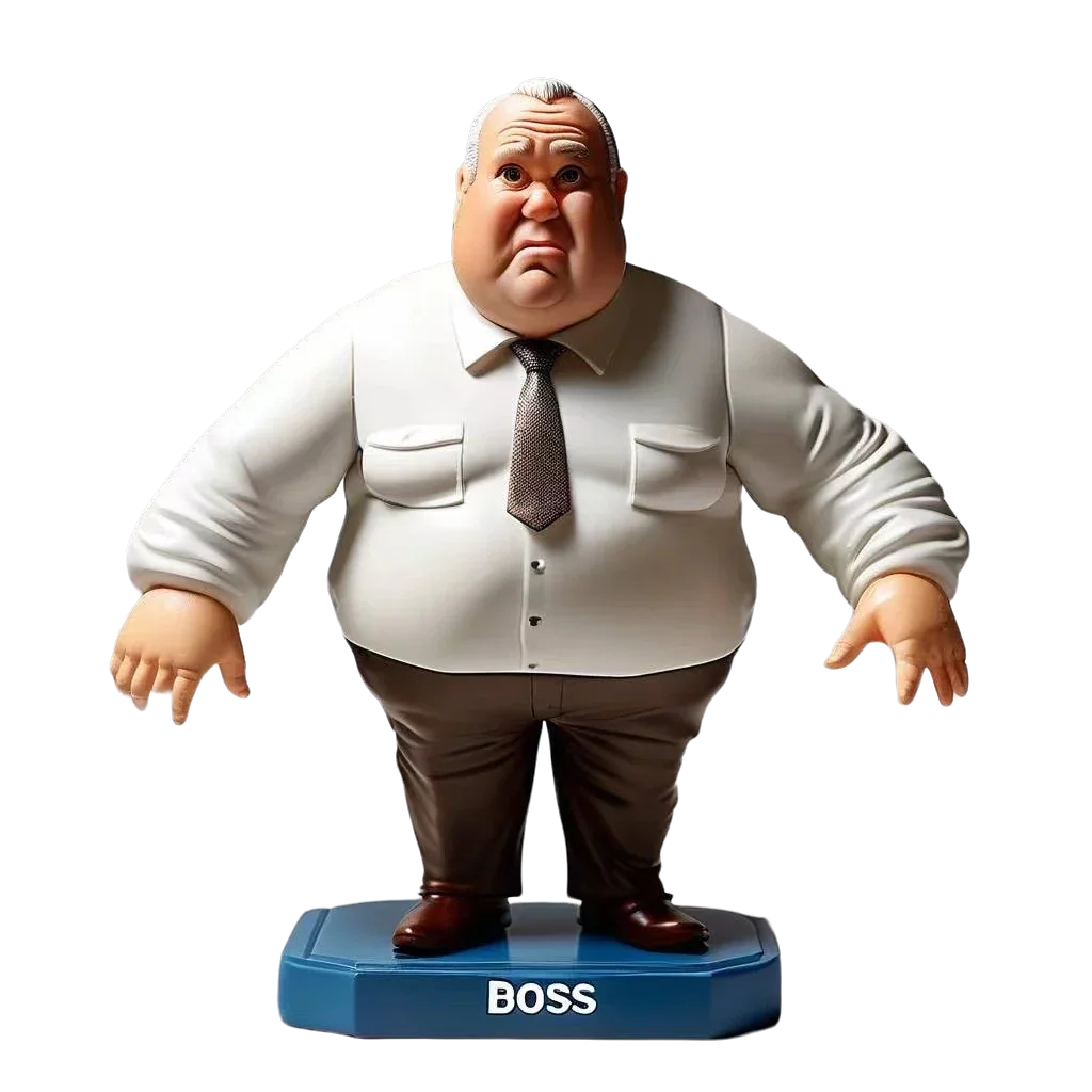 Domineering Male Boss WORLD BEST BOSS Custom Bobblehead with Engraved Text3