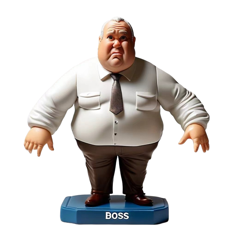 Dominateur masculin Boss WORLD BEST BOSS Bobblehead personnalisé avec texte gravé