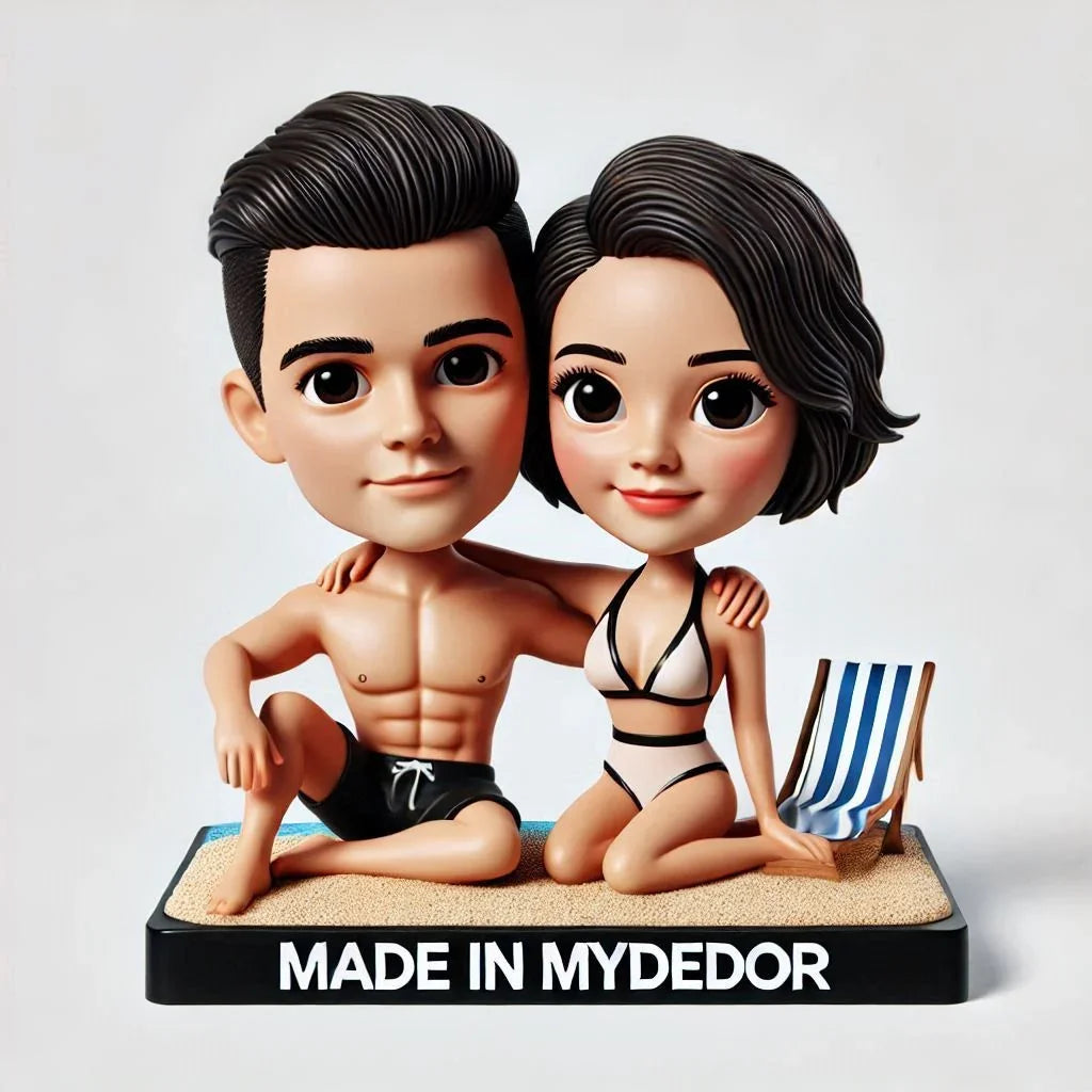 Couverture Couple Bobblehead Personnalisé