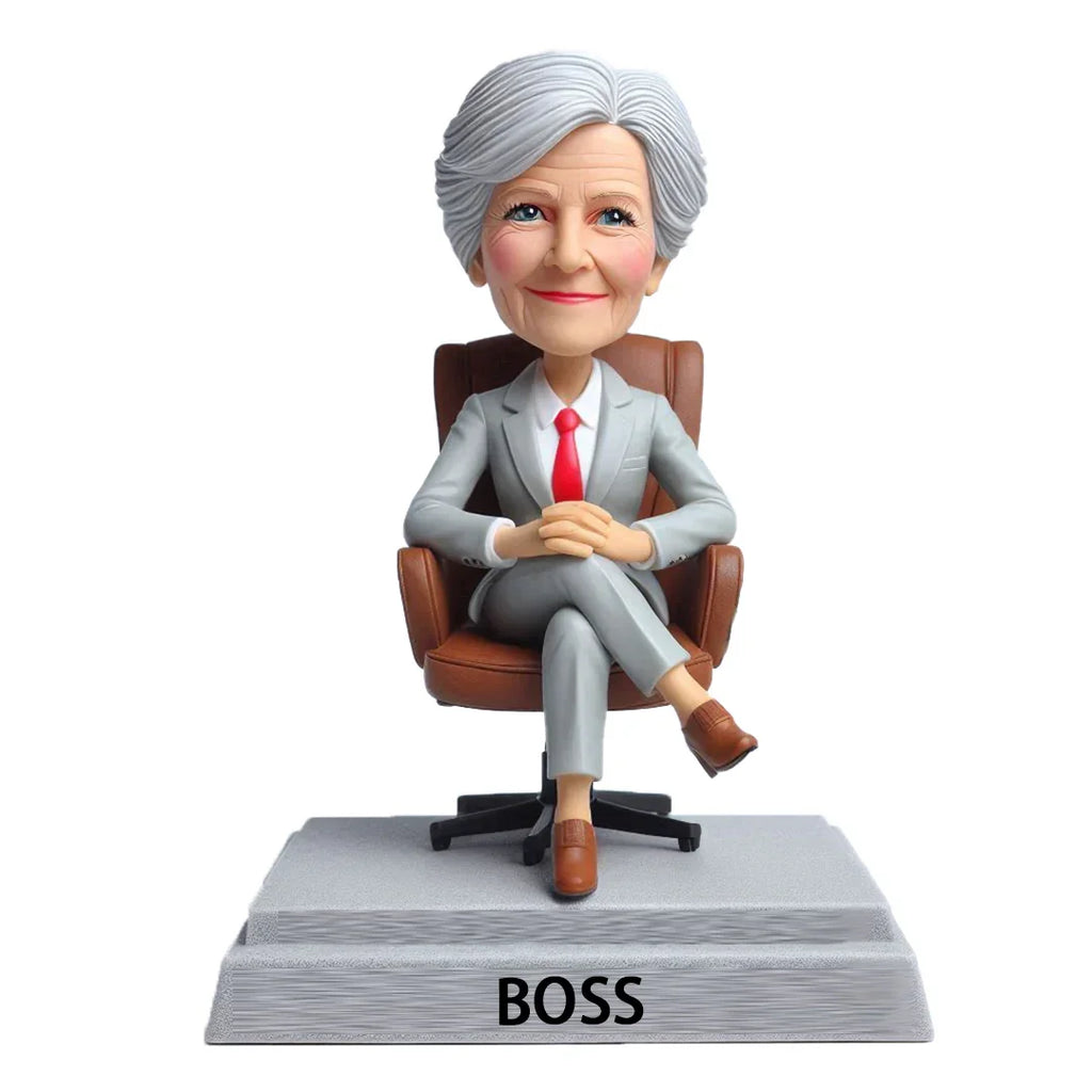 CEO Lady Boss WORLD BEST BOSS Custom Bobblehead with Engraved Text13（1）