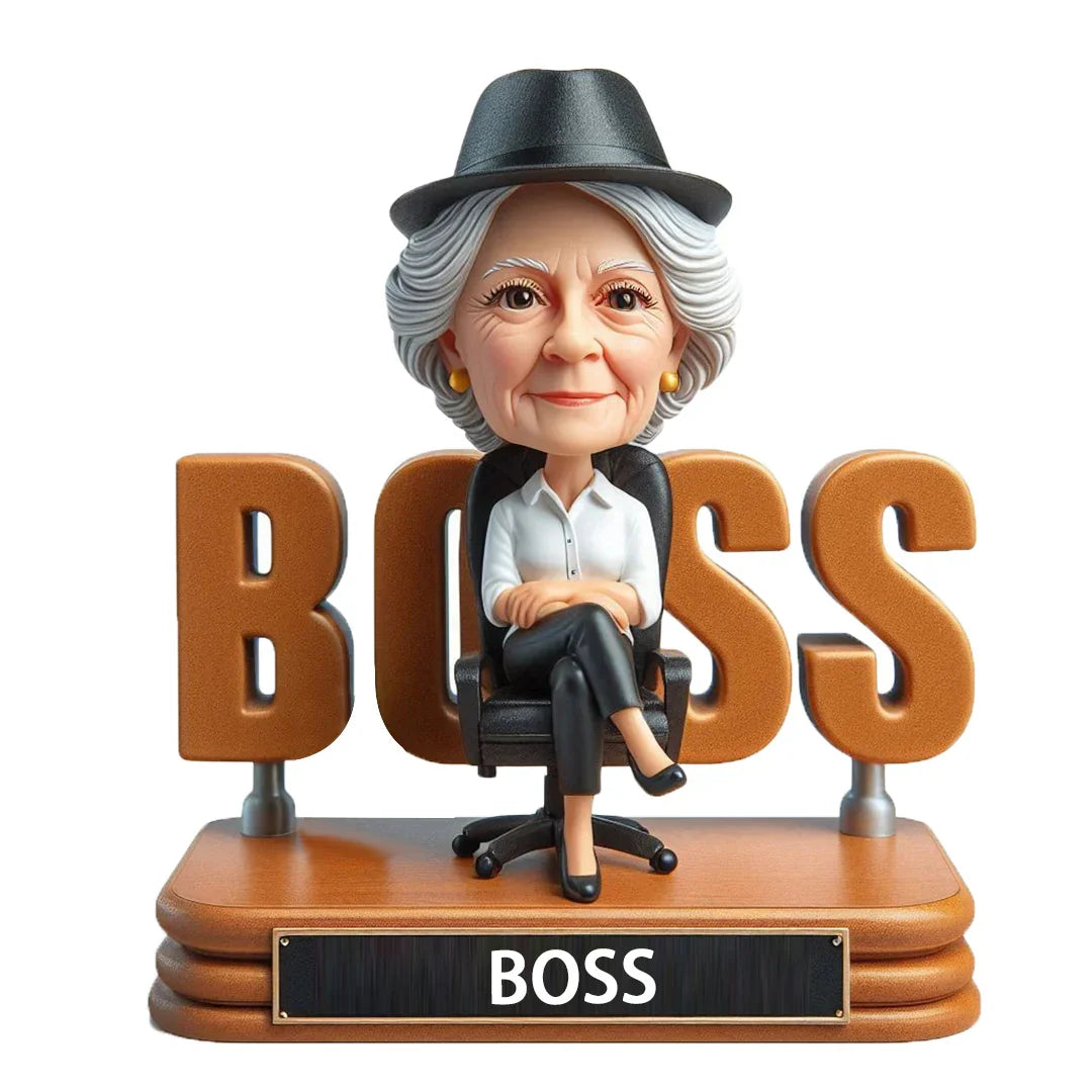 CEO Lady Boss WORLD BEST BOSS Custom Bobblehead with Engraved Text15
