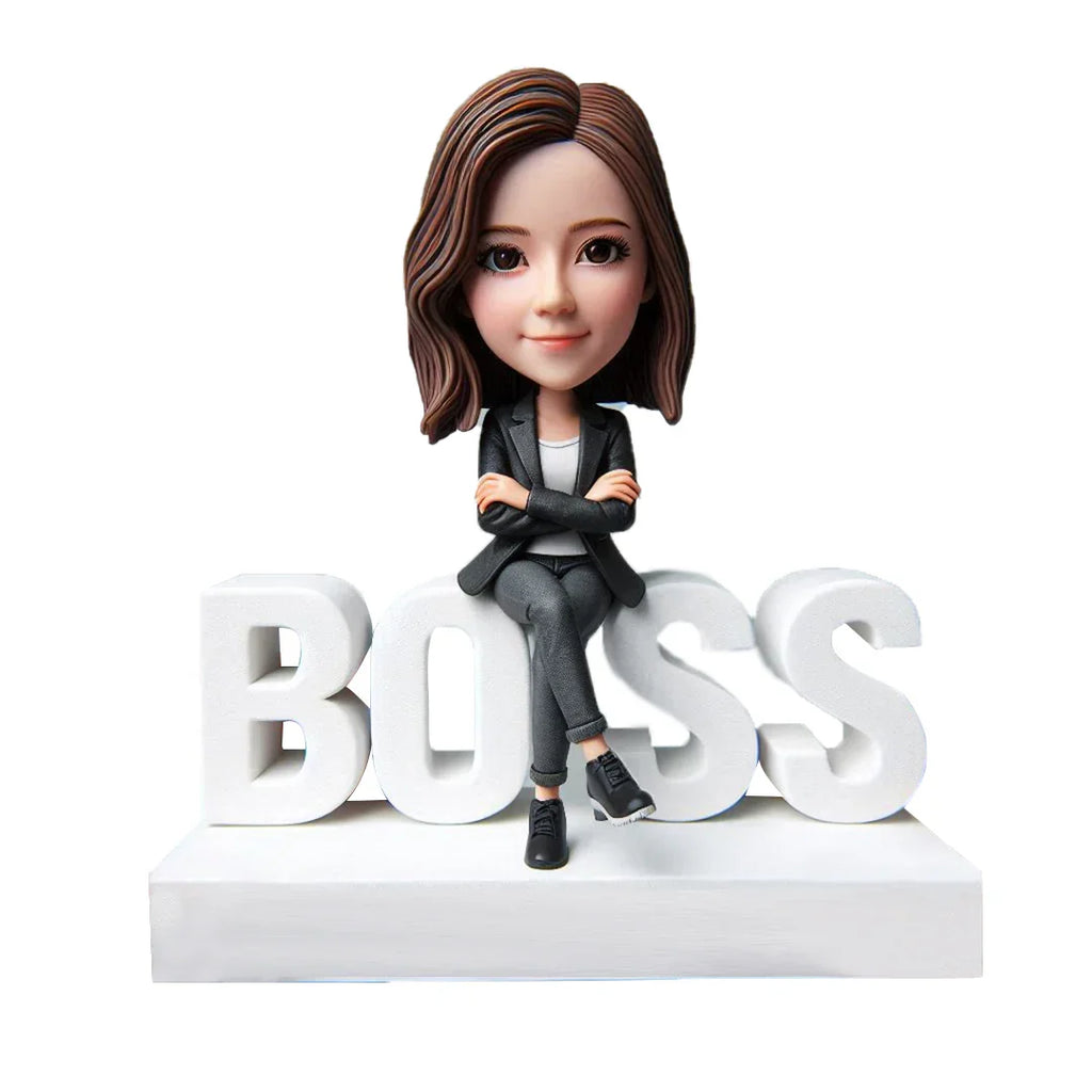 CEO Lady Boss WORLD BEST BOSS Custom Bobblehead with Engraved Text18