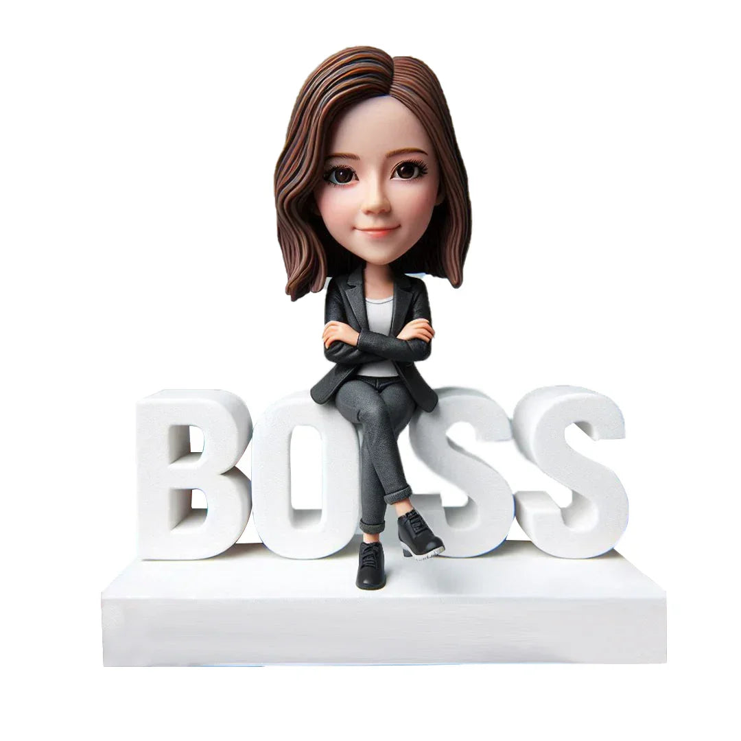 CEO Lady Boss WORLD BEST BOSS Custom Bobblehead with Engraved Text18