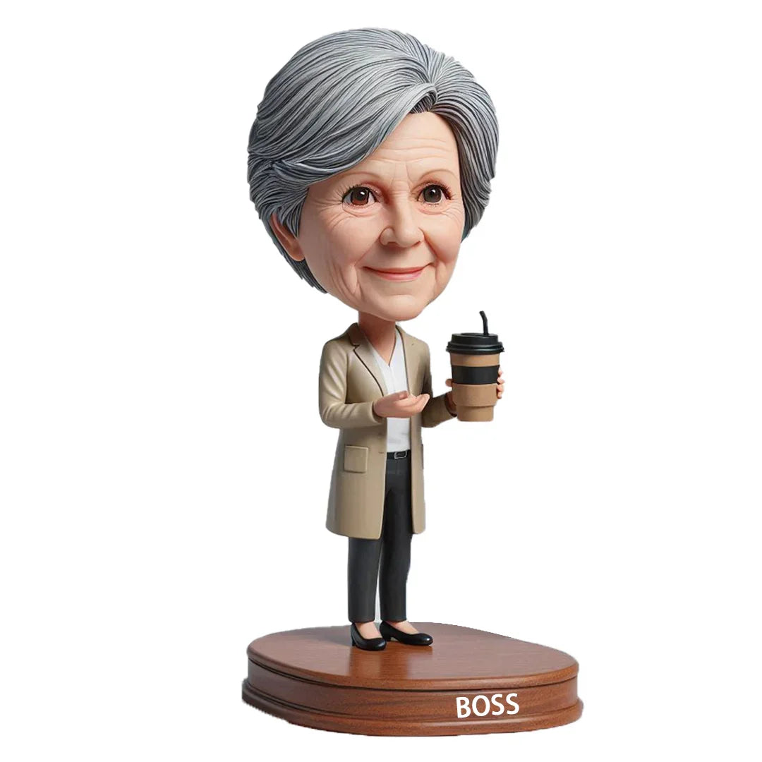 CEO Lady Boss WORLD BEST BOSS Custom Bobblehead with Engraved Text19