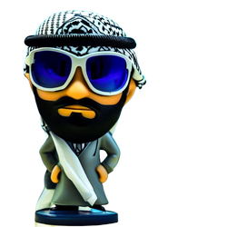 Cartoon series man custom bobblehead in arabian costume8