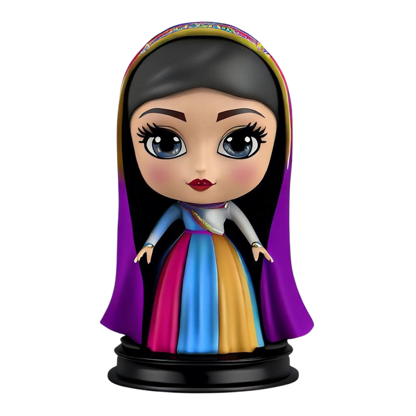Face cartoon series Arabian costume ladies custom bobblehead doll Arab lady cartoon figurine 2