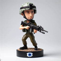brown camouflage uniform Custom Bobblehead Israel Series1