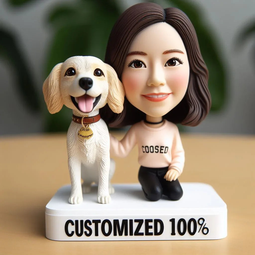 Custom100% Lady And Dogs Bobblehead – Mydedor Bobblehead and Custom ...