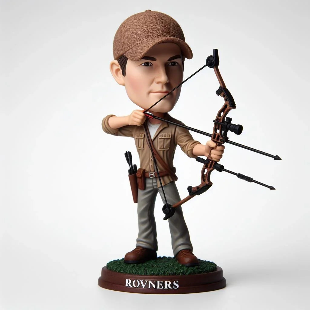 Customized one hunter bobbleheads hunting