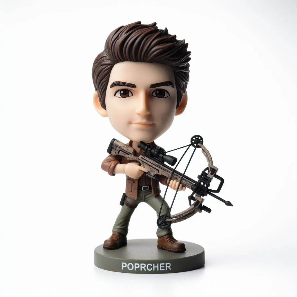 Customized one  Hunter holding crossbow hunting BOBBLEHEAD