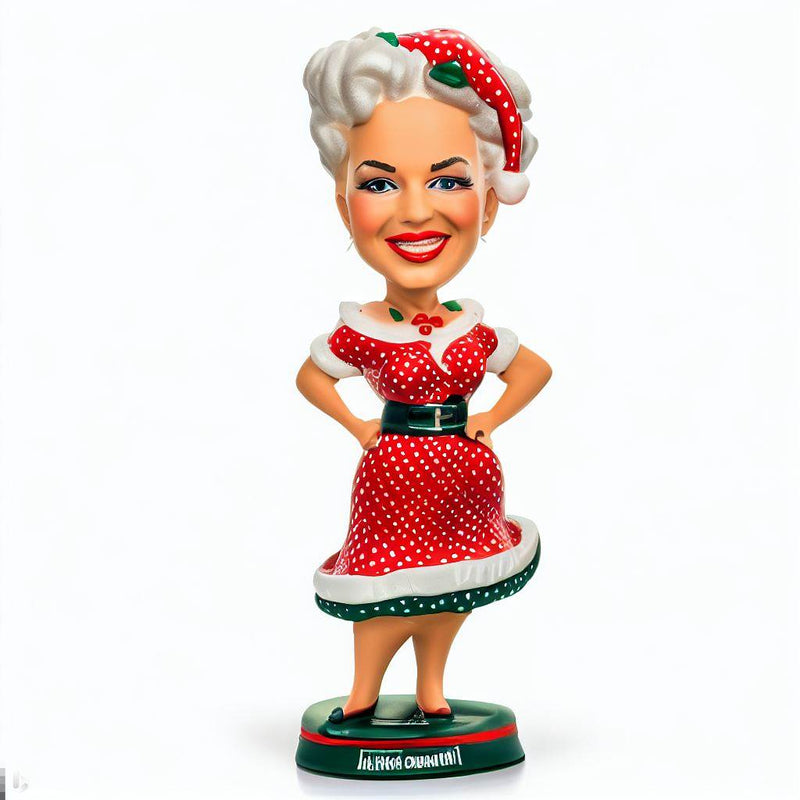 Christmas Series-custom Christmas lady Custom Bobblehead