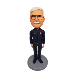 Solemn Police Custom Bobbleheads With Engraved Text