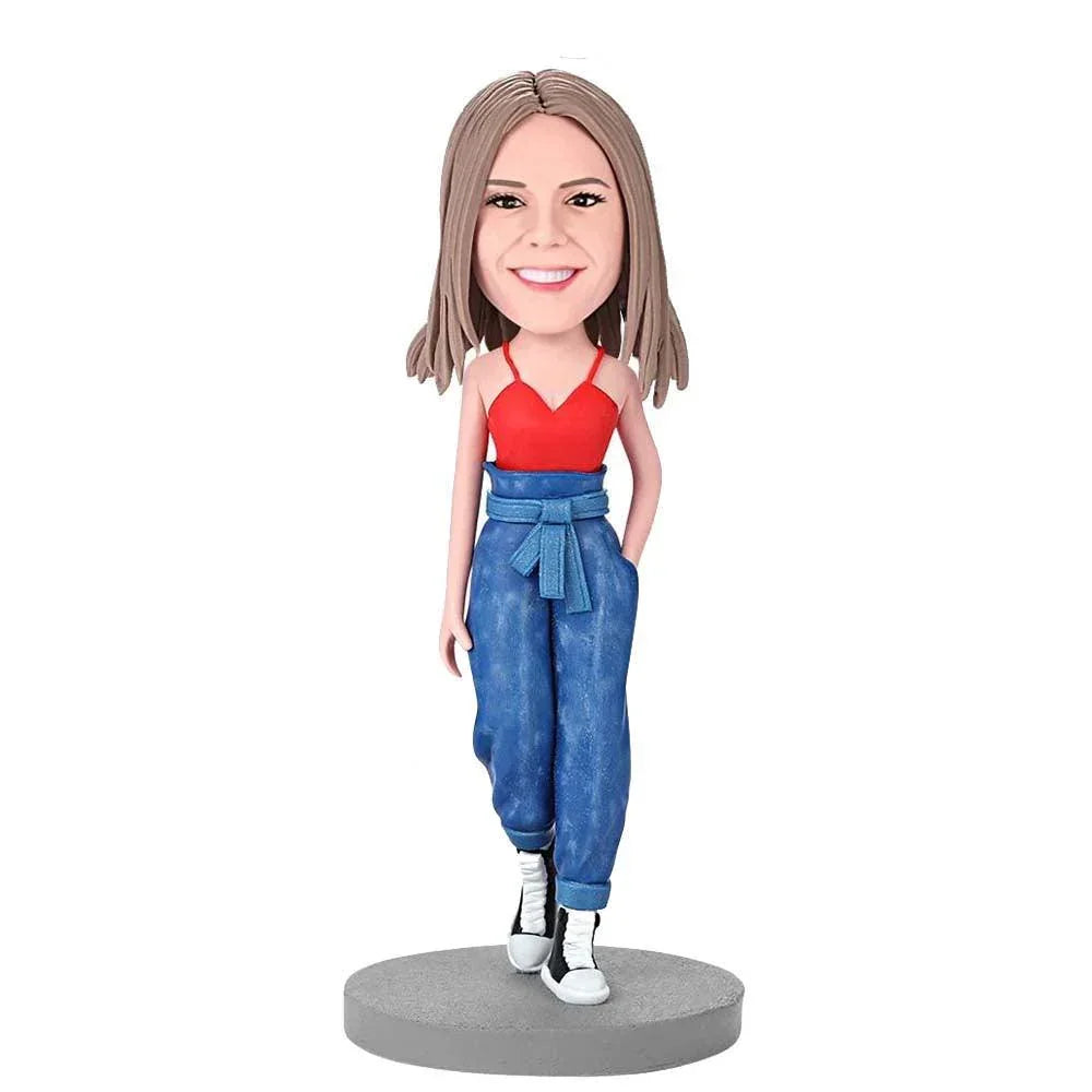 CASUAL Woman Custom Bobblehead - Mydedor Bobblehead and Custom gifts Shop
