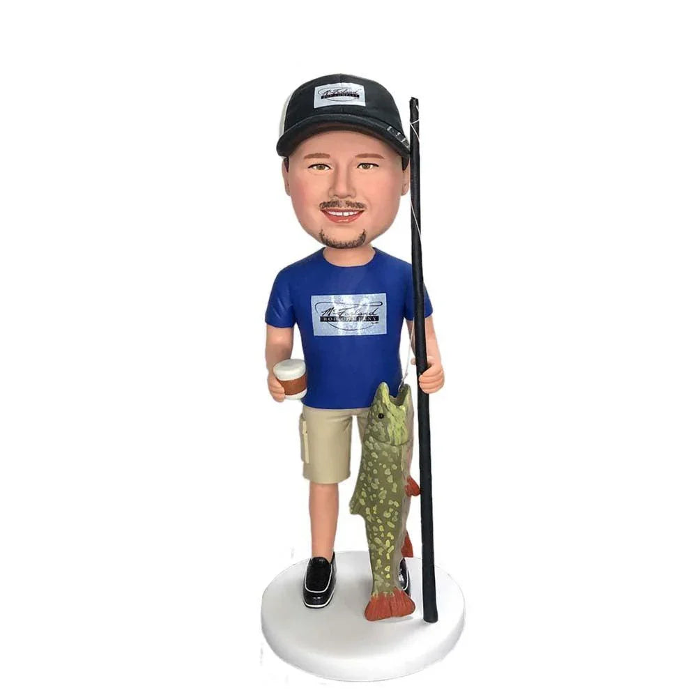 Custom Fishing BOBBLEHEAD - Mydedor Bobblehead and Custom gifts Shop