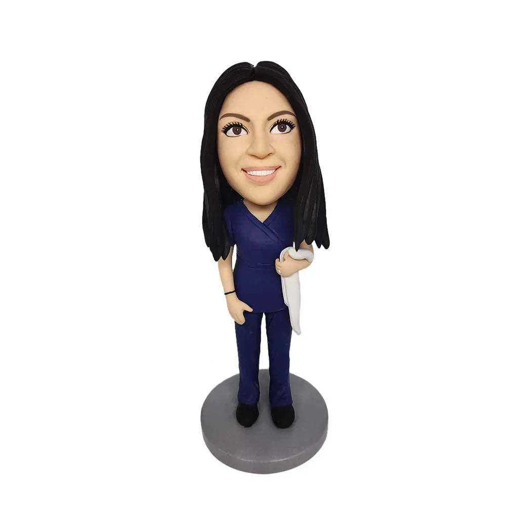 Gentle nurse Custom Bobblehead - Mydedor Bobblehead and Custom gifts Shop