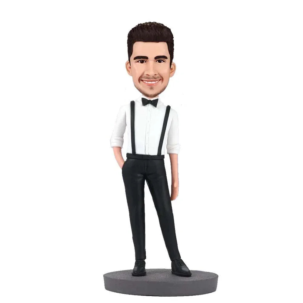 Gentleman Suit Custom BOBBLEHEAD - Mydedor Bobblehead and Custom gifts Shop