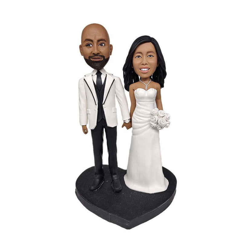SWEET WEDDING Couple Custom Bobblehead - Mydedor Bobblehead and Custom gifts Shop