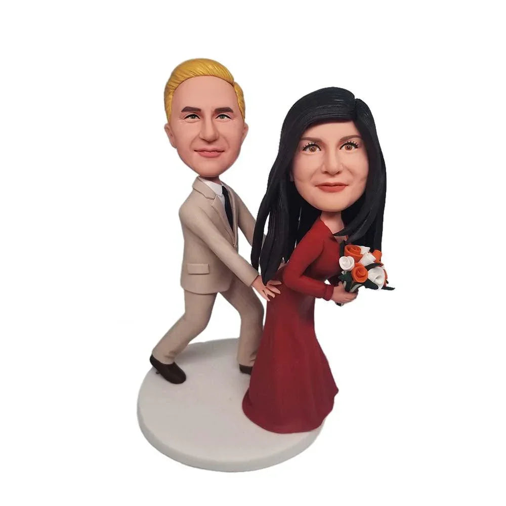 Personalized Bride and Groom Custom Bobblehead - Mydedor Bobblehead and Custom gifts Shop