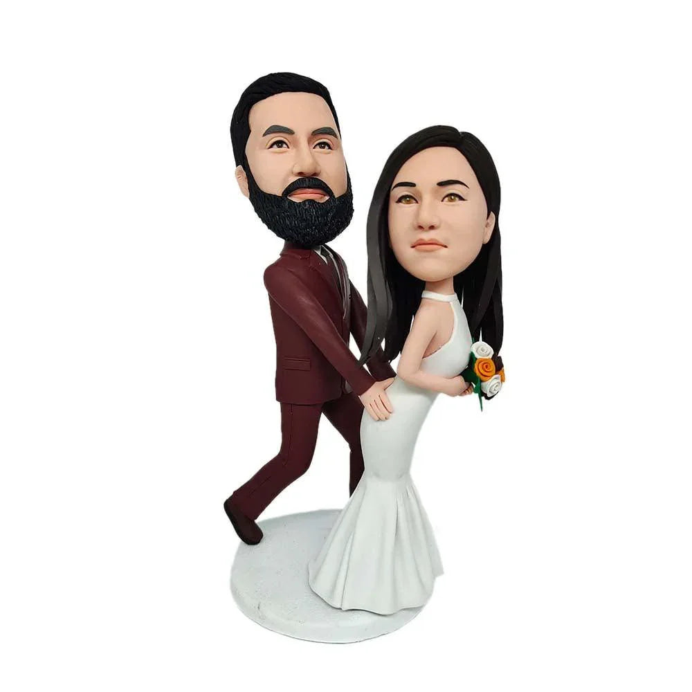 Humorous wedding dress Custom Bobblehead - Mydedor Bobblehead and Custom gifts Shop