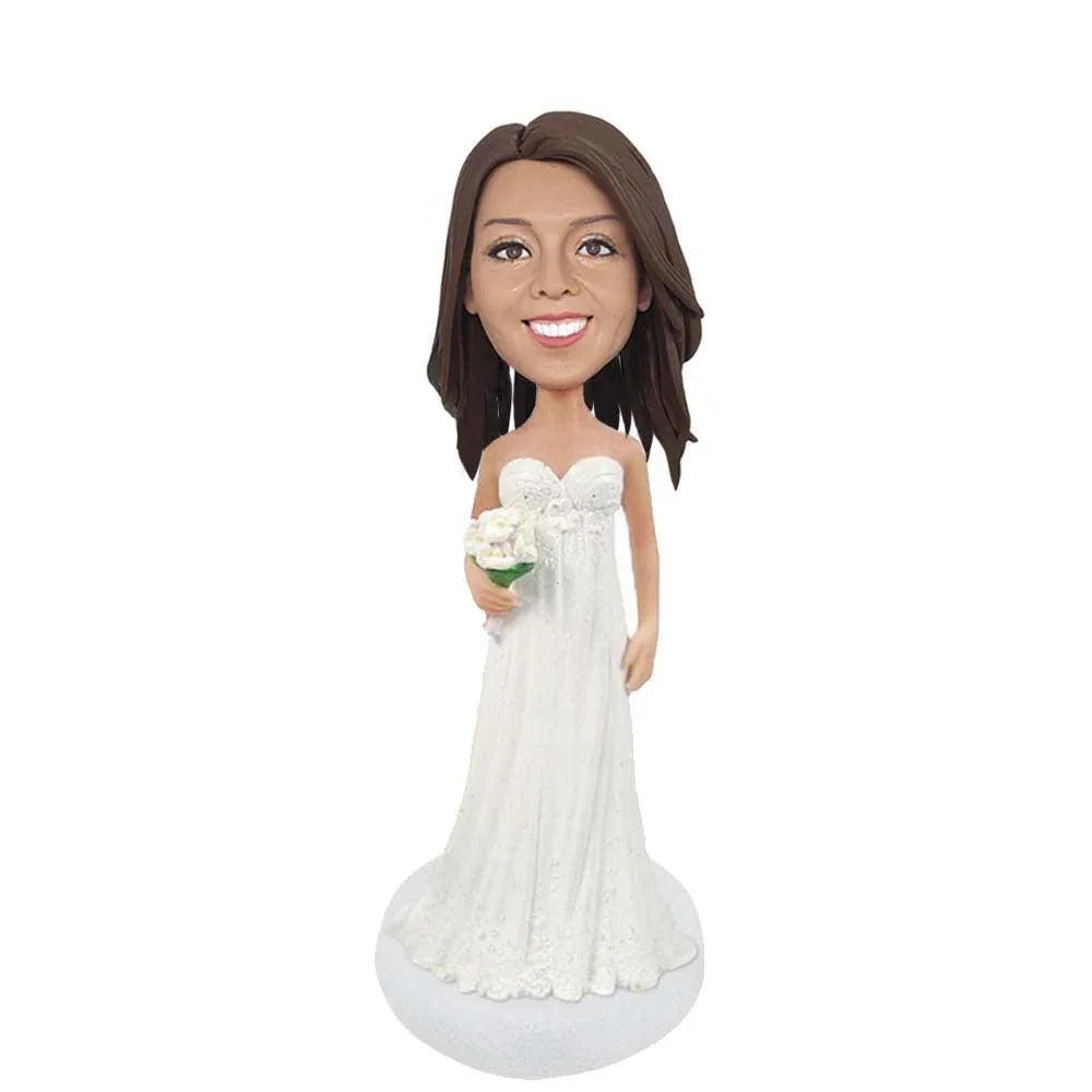 WEDDING DRESS Custom Bobblehead - Mydedor Bobblehead and Custom gifts Shop