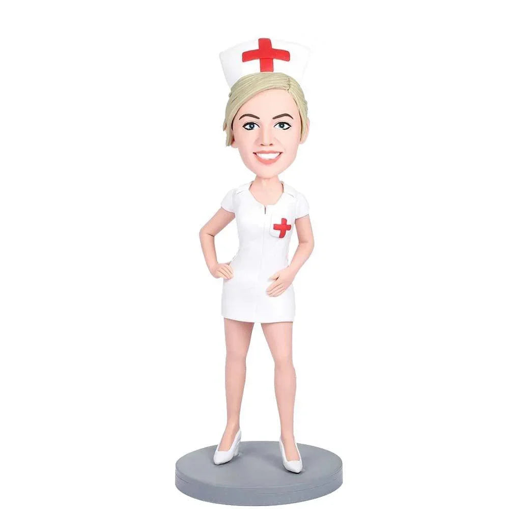Happy Nurse Custom BOBBLEHEAD - Mydedor Bobblehead and Custom gifts Shop