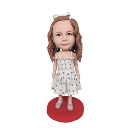 Pretty little girl CUSTOM BOBBLEHEAD - Mydedor Bobblehead and Custom gifts Shop
