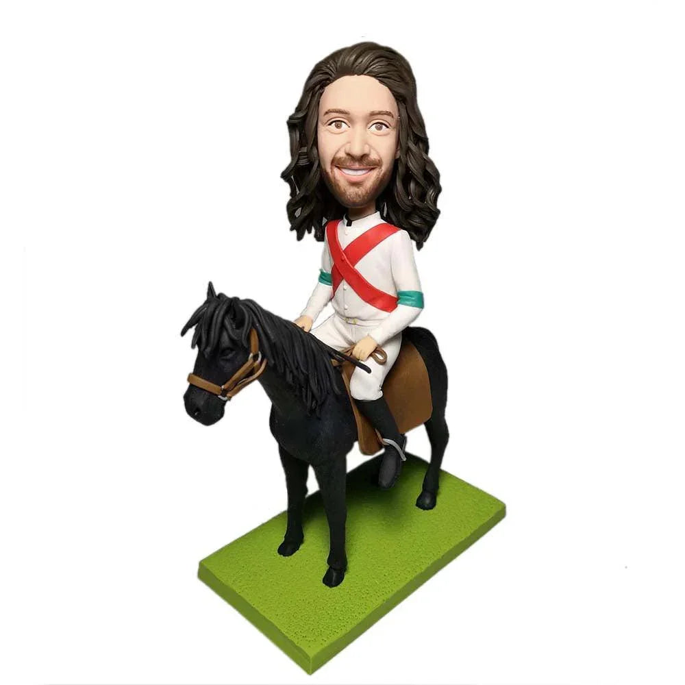 Riding Horse CUSTOM BOBBLEHEAD - Mydedor Bobblehead and Custom gifts Shop