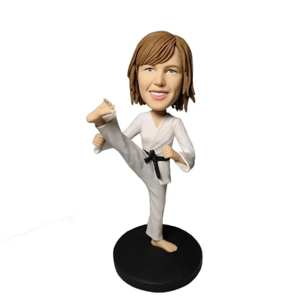 Taekwondo Player BOBBLEHEAD - Mydedor Bobblehead and Custom gifts Shop