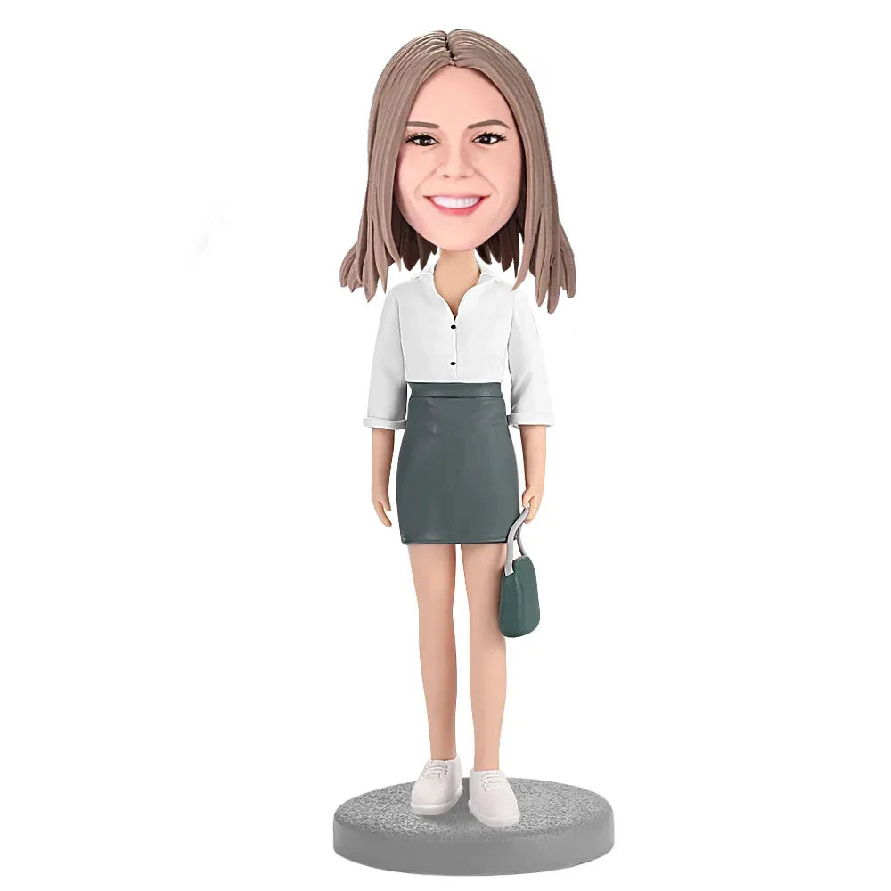 Office Lady Custom Bobblehead - Mydedor Bobblehead and Custom gifts Shop