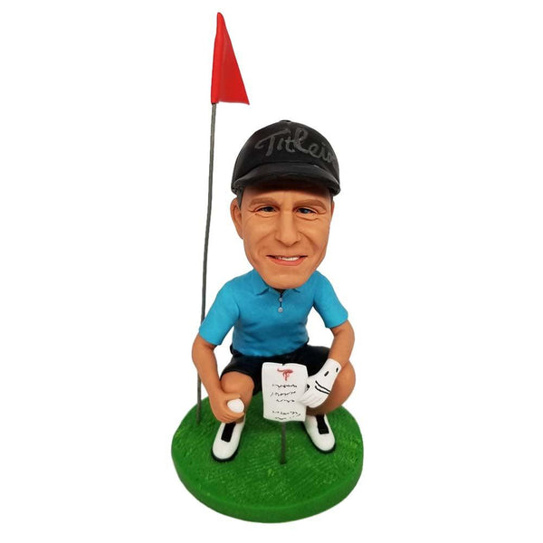 Man playing golf Custom Bobble head - Mydedor Bobblehead and Custom gifts Shop