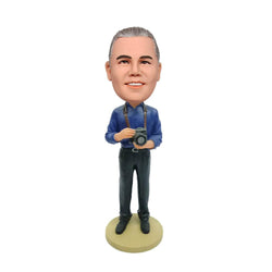 Personalized Photographer Bobble Head - Mydedor Bobblehead and Custom gifts Shop