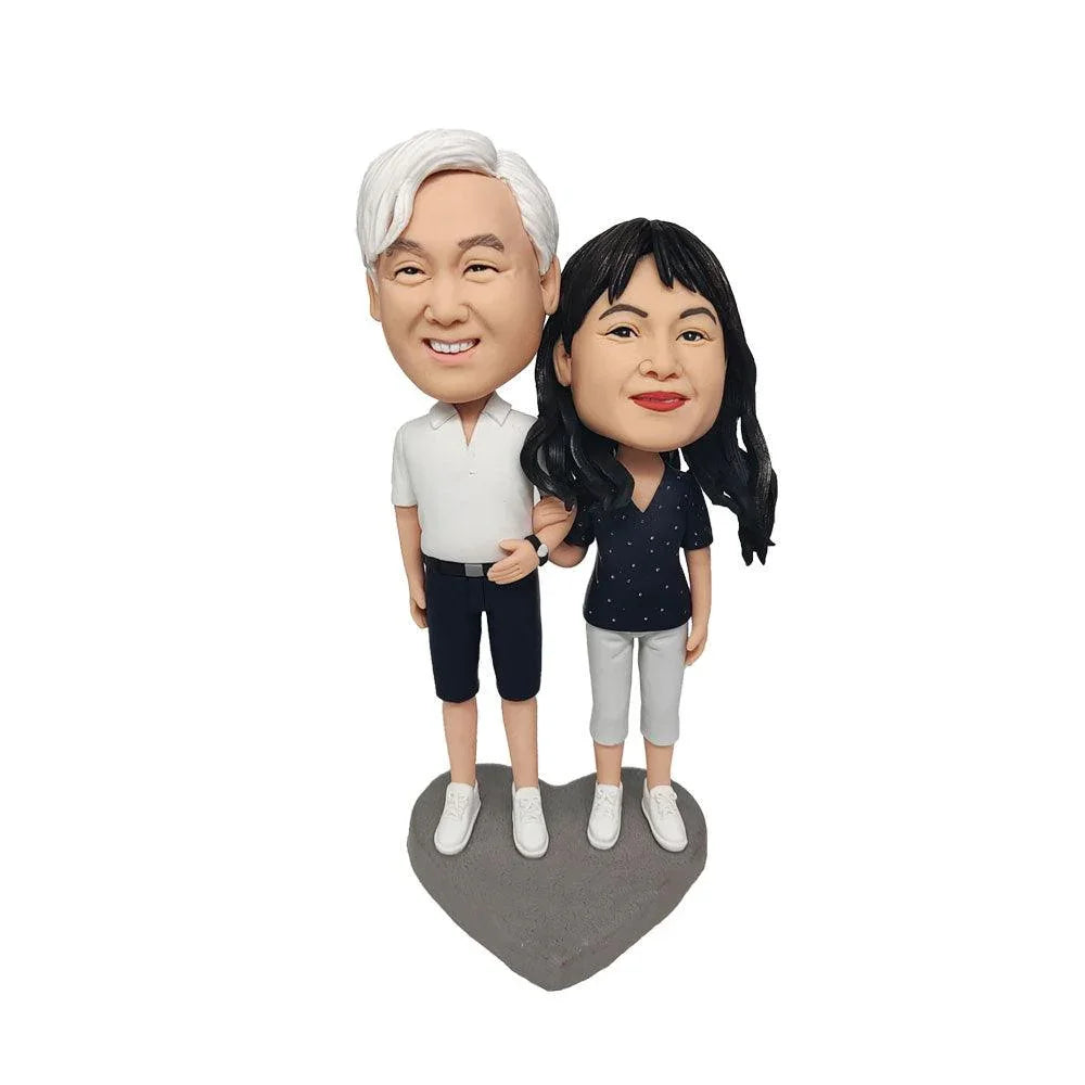 Loving couple anniversary Custom Bobblehead - Mydedor Bobblehead and Custom gifts Shop