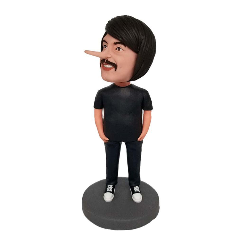 If you lie, your nose will grow Custom Bobblehead - Mydedor Bobblehead and Custom gifts Shop