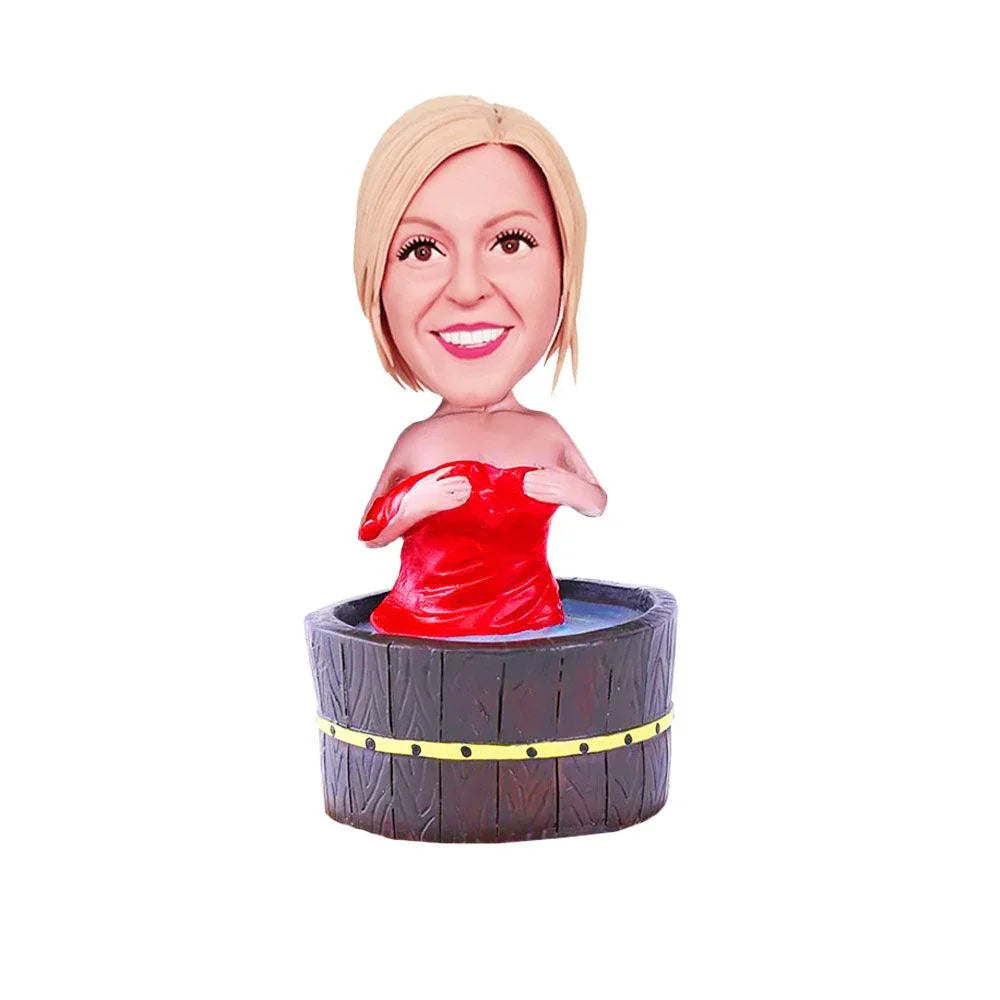 Woman in Hot Tub Custom BobbleHead - Mydedor Bobblehead and Custom gifts Shop