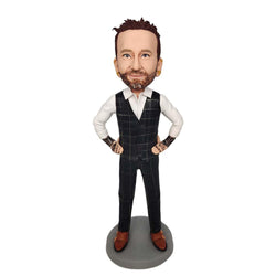 Men in plaid suits Custom bobbleheads - Mydedor Bobblehead and Custom gifts Shop