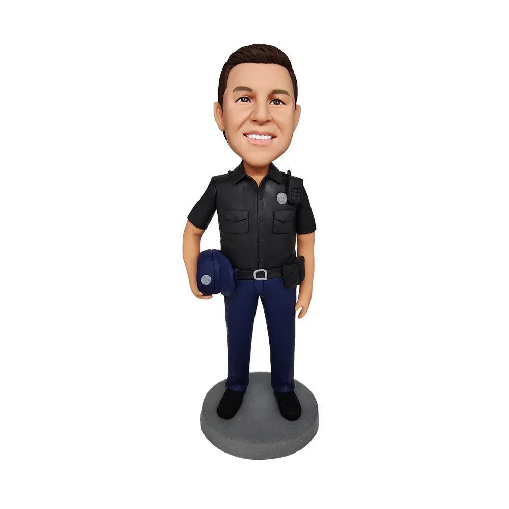 Dark uniform police Custom Bobblehead - Mydedor Bobblehead and Custom gifts Shop