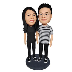casual couple Custom Bobblehead - Mydedor Bobblehead and Custom gifts Shop