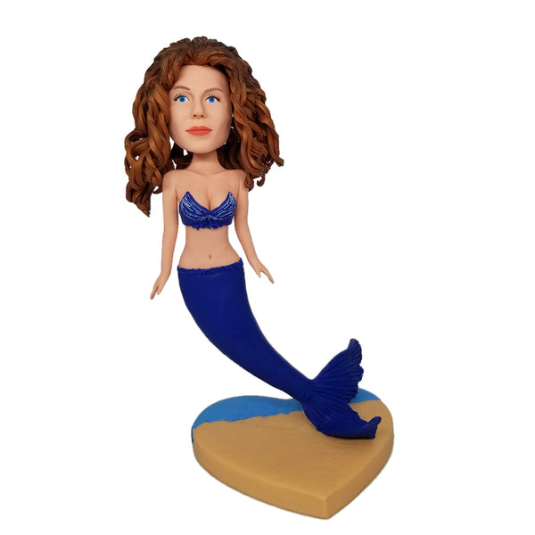 Mermaid Custom Bobbleheads With Engraved Text