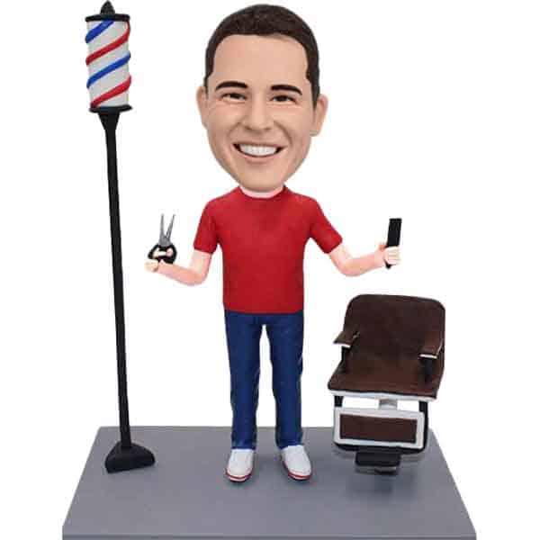 Personalized Bobblehead barber - Mydedor Bobblehead and Custom gifts Shop