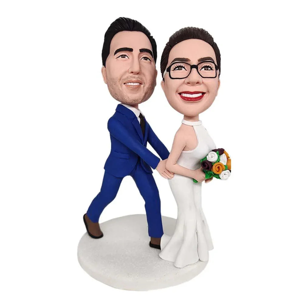 Amused Couple Custom Bobblehead - Mydedor Bobblehead and Custom gifts Shop
