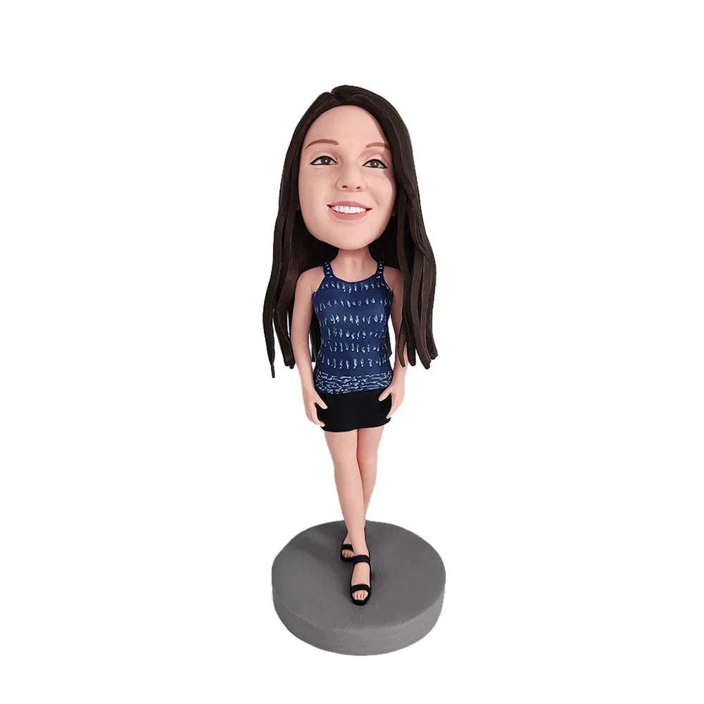 Beautiful girl Custom Bobblehead - Mydedor Bobblehead and Custom gifts Shop