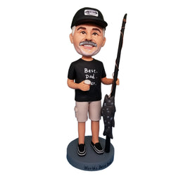 Custom Best Dad Ever Bobblehead With Engraved Text