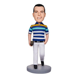 Businessman-Boss-Holding-Wallet-Custom-Engraved-Text-Bobbleheads-Mydedor Bobblehead and Custom gifts Shop