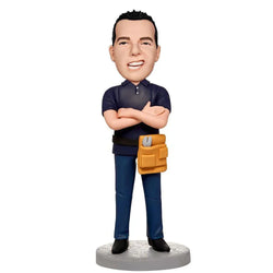 Custom-Cool-Male-Electrician-Bobbleheads-With-Engraved-Text-Mydedor Bobblehead and Custom gifts Shop